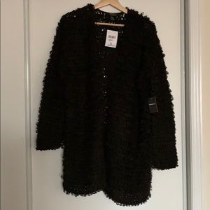 NWT Forever 21 Black Sweater Jacket CARDIGAN S/M